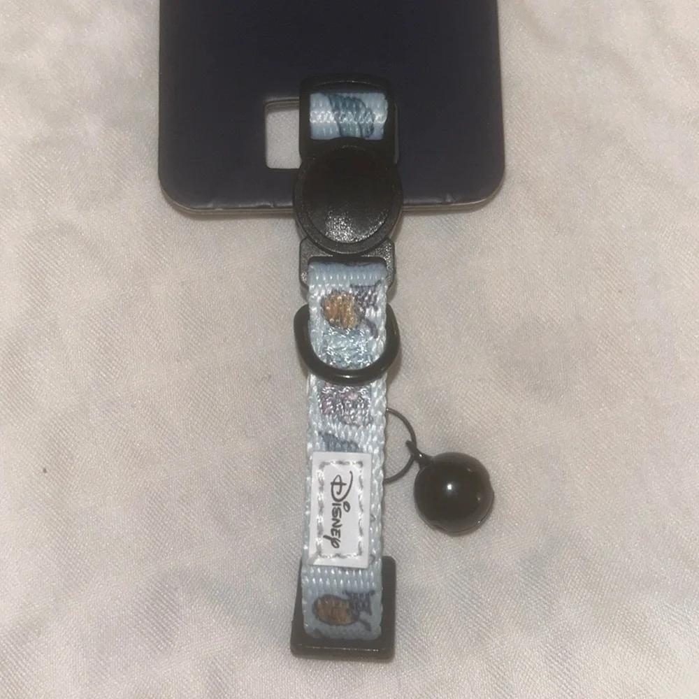 Sassy Meow Blue Disney Stitch Cat Collar (S) with Matching Leash 6ft